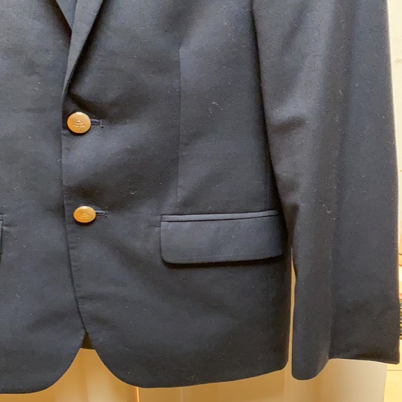 Lauren Ralph Lauren Solid Suit Blazer, Little Boys, Navy blue with Gold buttons, - Picture 3 of 16